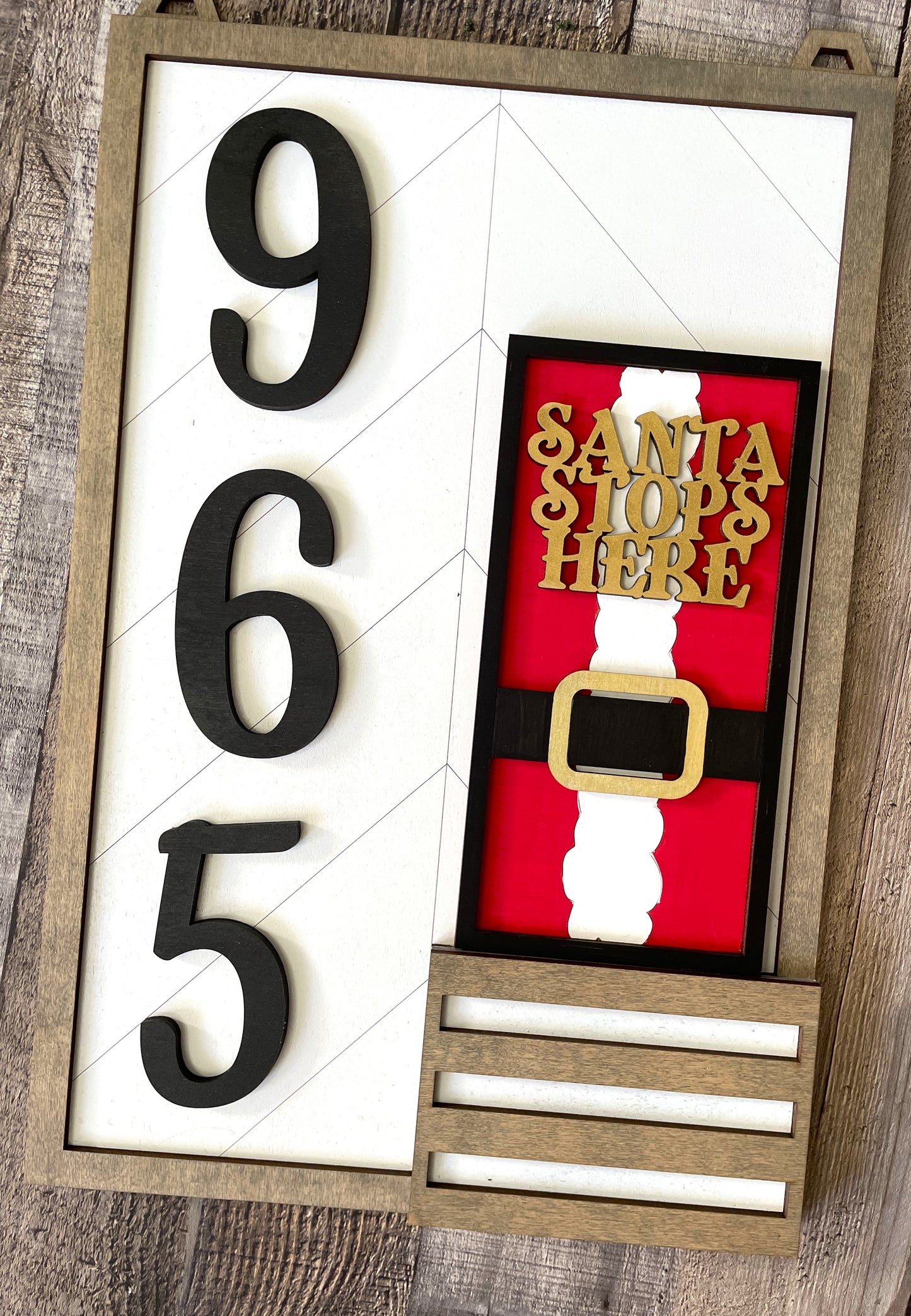 Address Plaque ( includes numbers, a letter and 2 inserts)