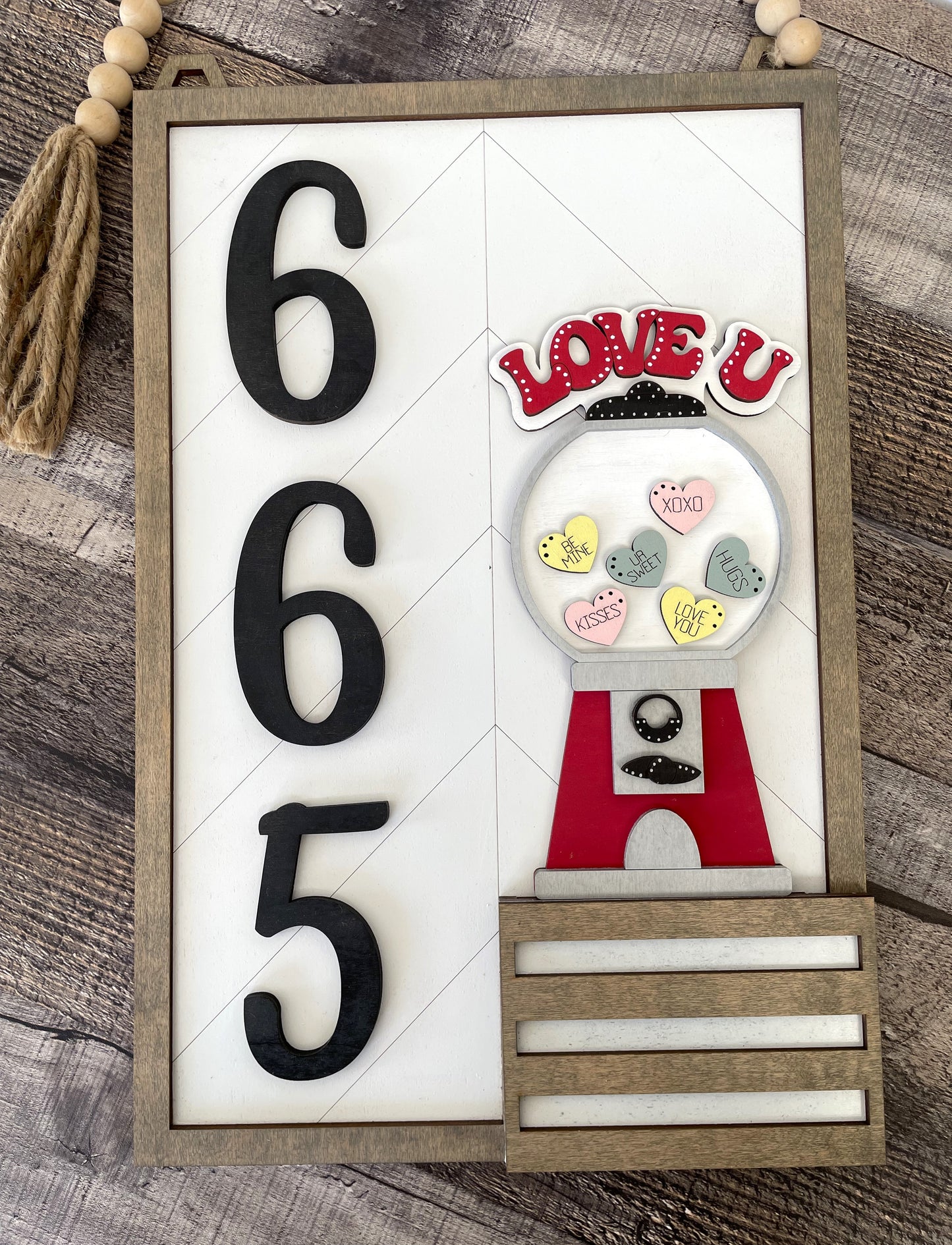 Address Plaque ( includes numbers, a letter and 2 inserts)