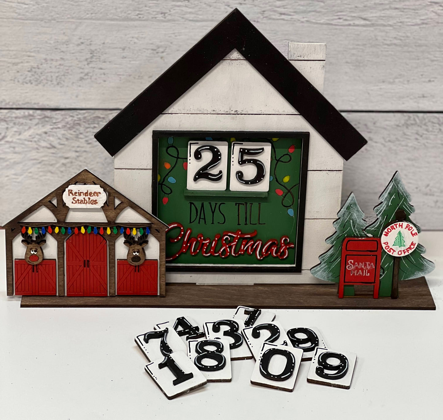 Christmas Countdown Interchangeable House Frame Blanks