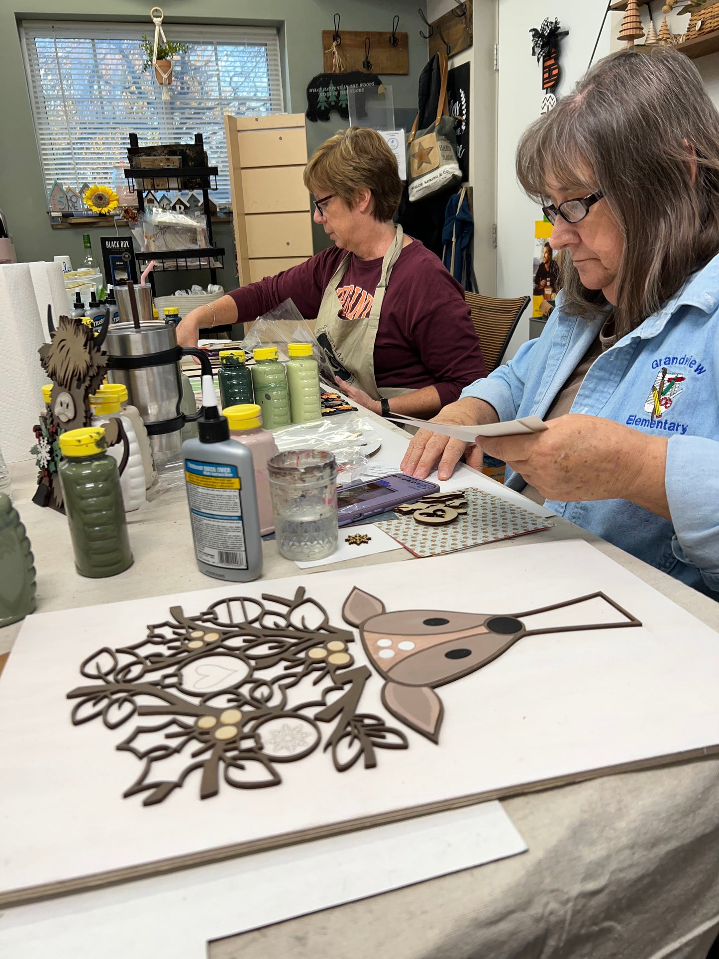Mixed Media Darling Deer Class