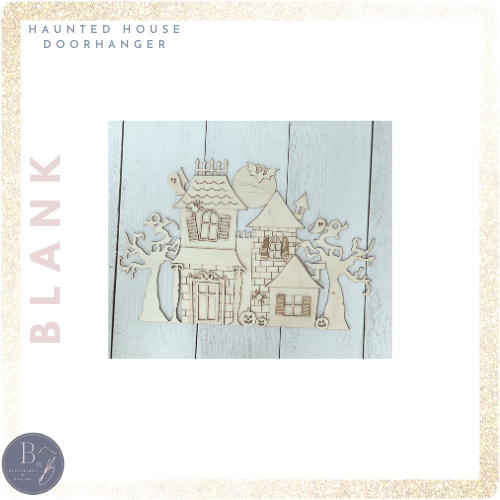 Haunted House Door Hanger