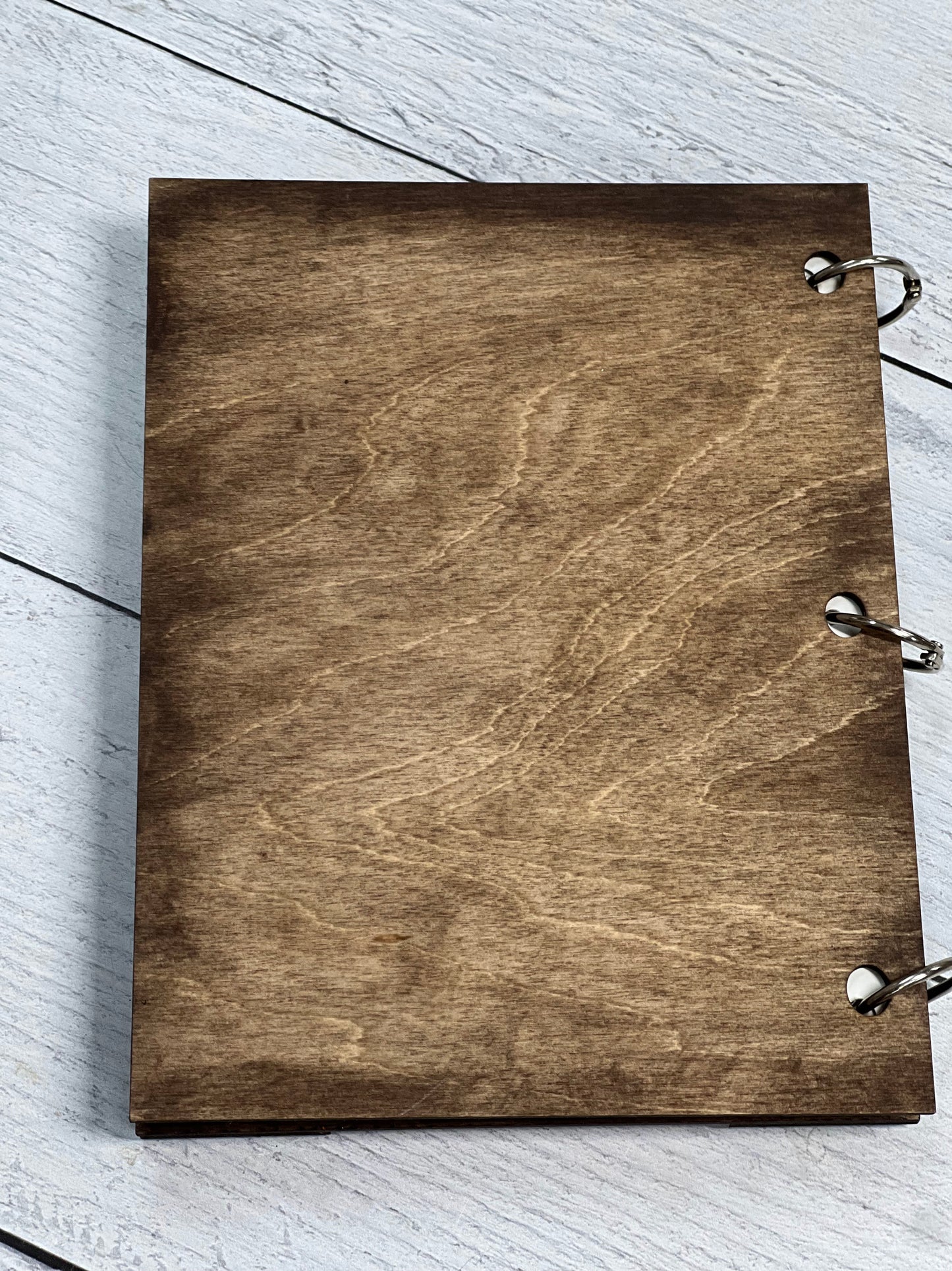 Wood Blank Christmas Card Book DIY Kit