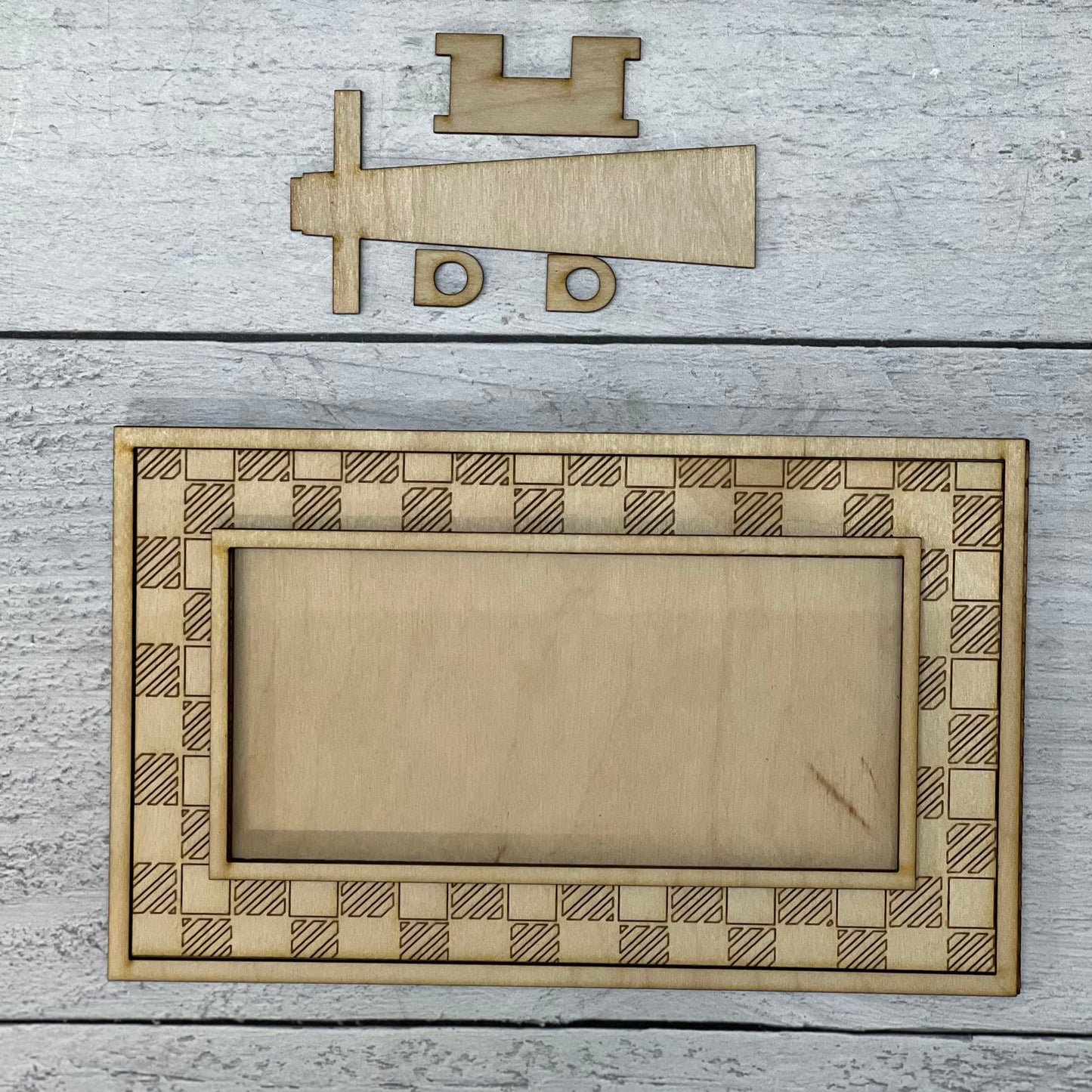 Wood Blanks Mini Rectangle Frame