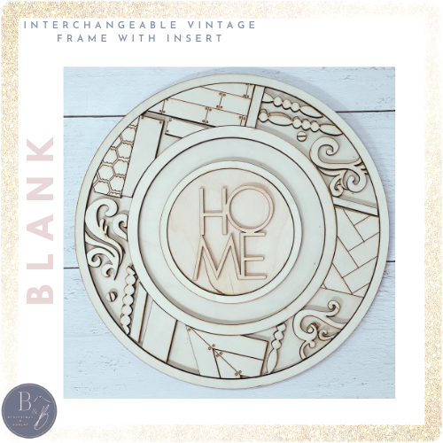 Interchangeable Vintage Circle Frame Blanks
