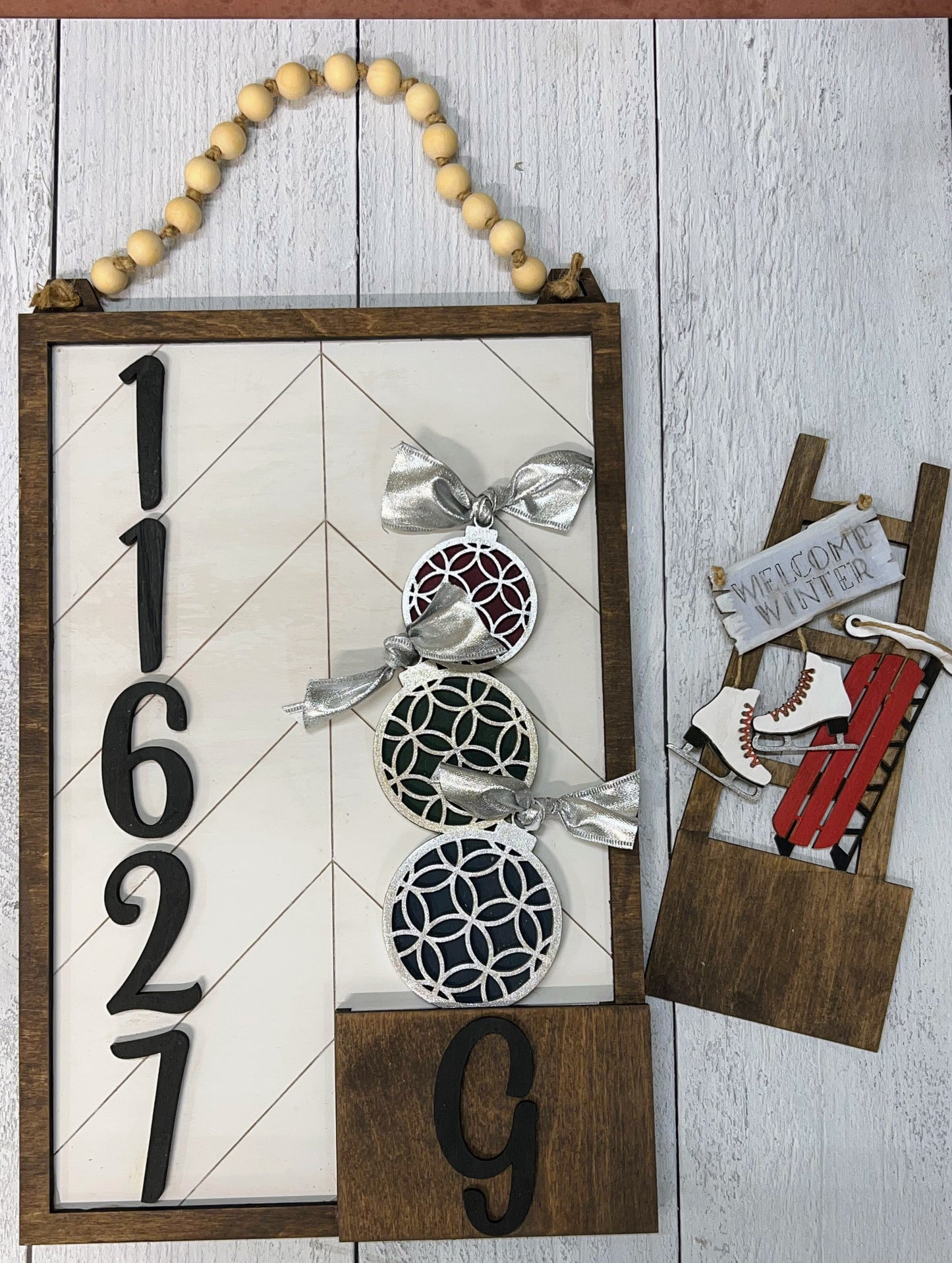 Address Plaque ( includes numbers, a letter and 2 inserts)