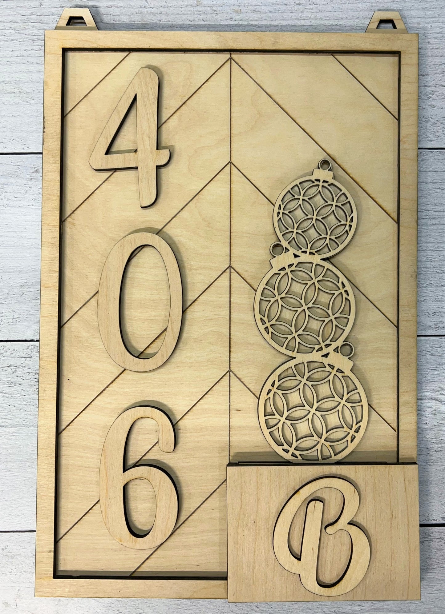 Address Plaque ( includes numbers, a letter and 2 inserts)