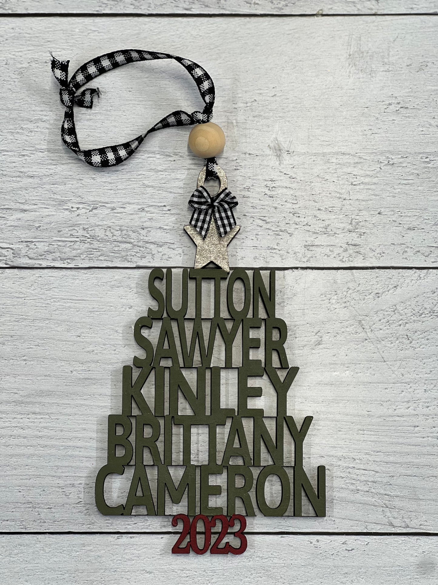 Family Personalized Tree Ornament