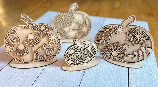 Wood Blanks Standing Pumpkins