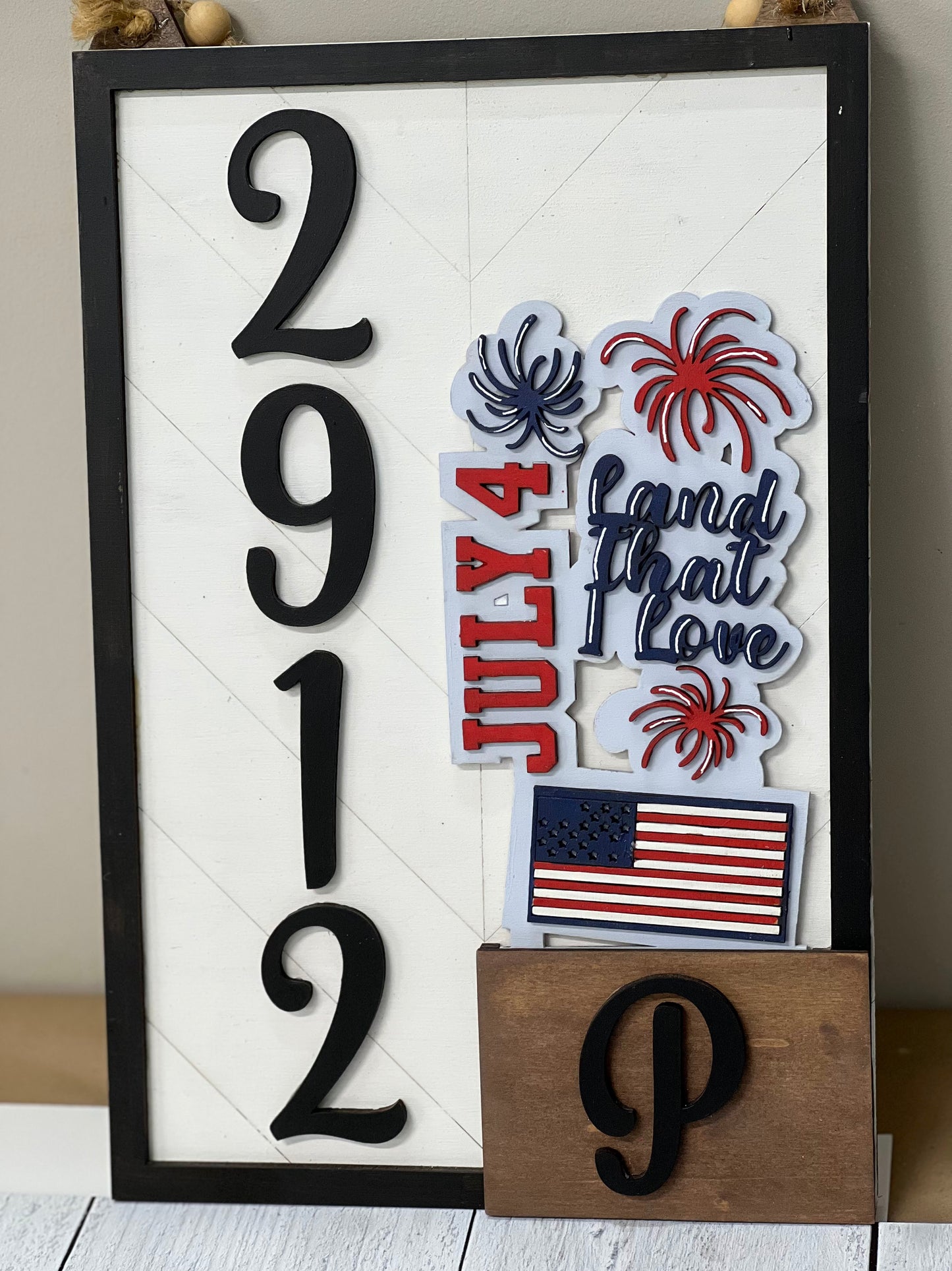 Address Plaque ( includes numbers, a letter and 2 inserts)