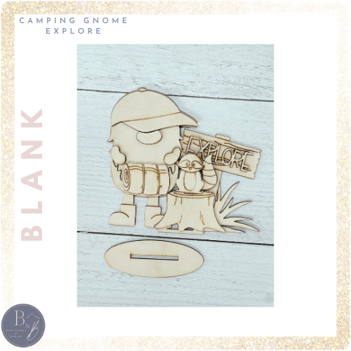 Camping Standing Gnome Blanks